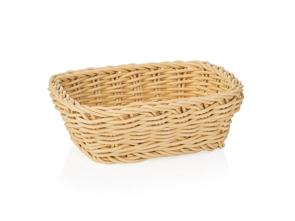 Bread Basket Light Beige 19x13x6 cm Weaver Pro