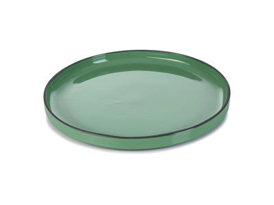 Plate Ø28 cm Green Caractere