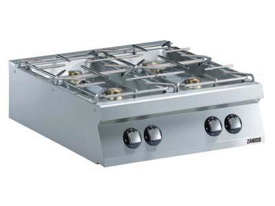 Cooking table 4 burners for gas 800 mm 900