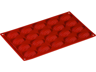 Baking Mold Silicone 1/3 GN, 20 madeleines