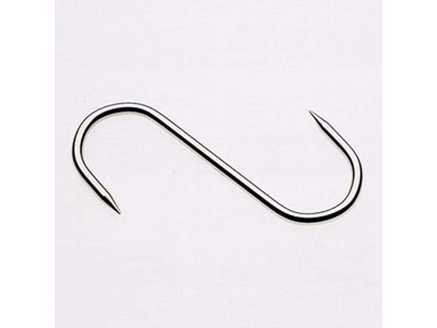 S-hook, stainless steel 140 x 6 mm pointed at both ends
