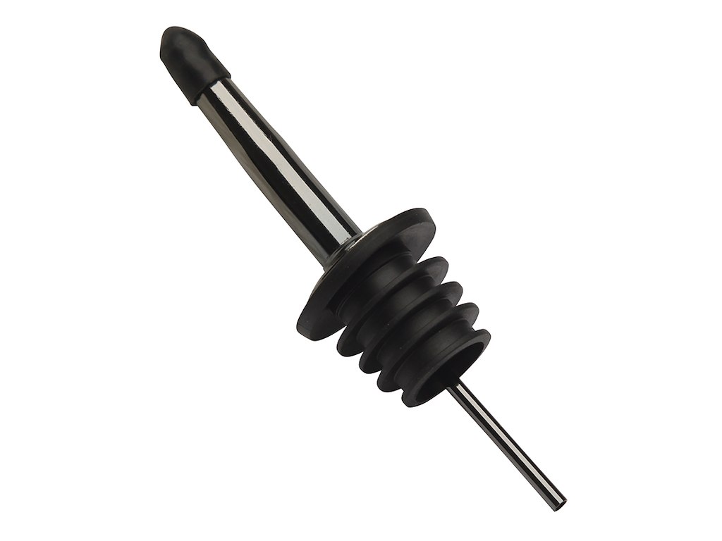 Black Pouring Stopper with Cap