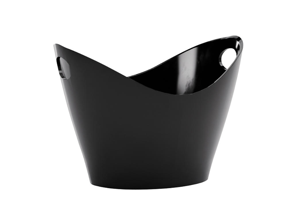 Champagne Bowl 8 ltr Black plastic