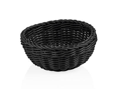 Bread basket Black Ø20 cm H8 cm Weaver Pro
