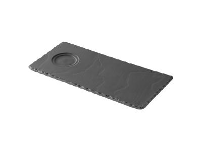 Plate 25x12x0.7 cm Gourmet Basalt