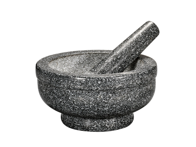 Mortar granite with pestle Ø21 cm