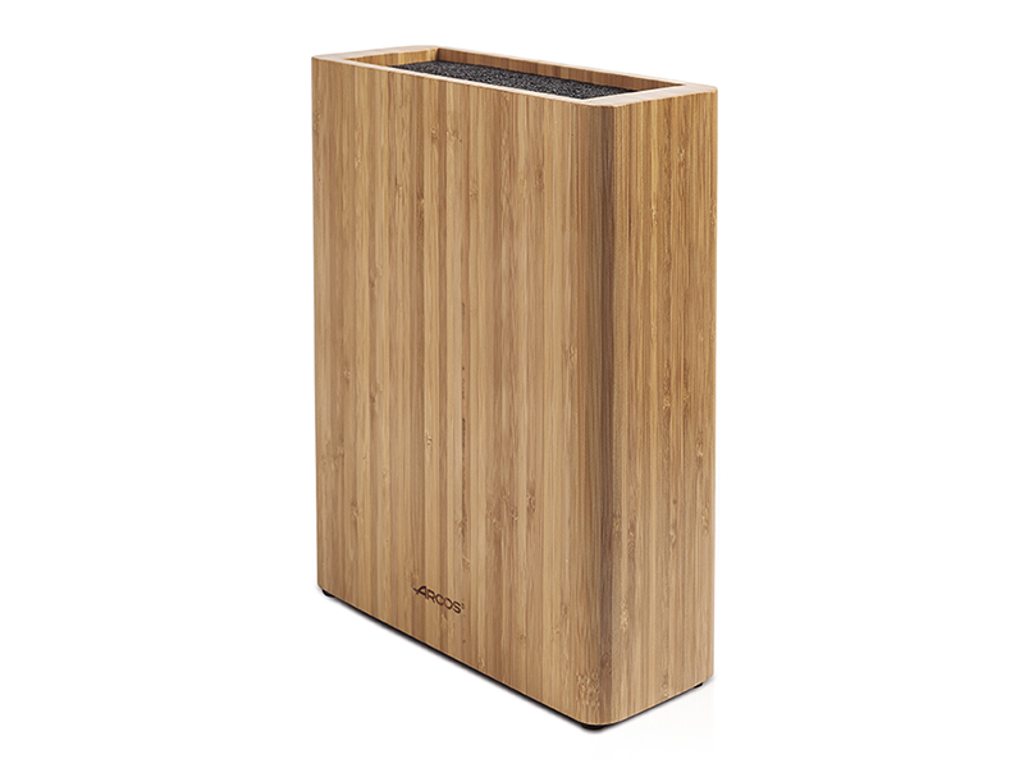 Knife block, 28x21.5x9 cm, Arcos Universal, Bamboo/Polypropylene fiber