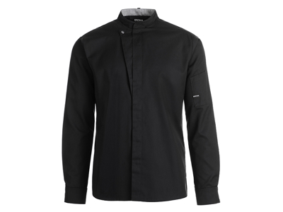 Chef jacket black with press button Unisex XXXXL
