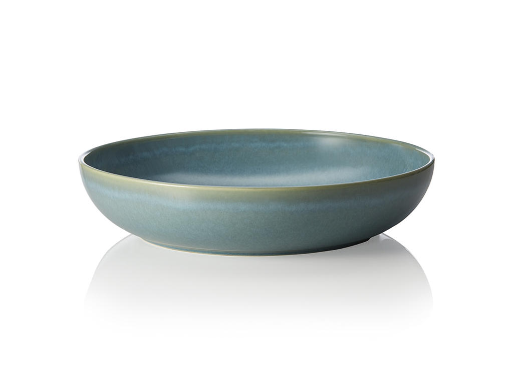 Serving Bowl in Stoneware Green 3L - Ø 33cm - 70x330x330mm