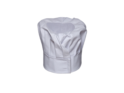 Chef Hat Fabric White one size