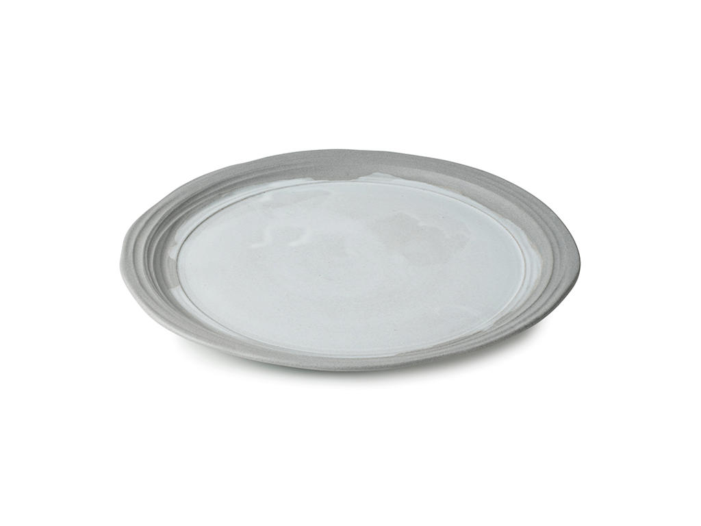No.W Dinner Plate Ø 26 White/Gray