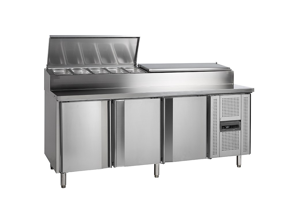 Saladette 3 doors 60x40 stand: 9xGN1/3