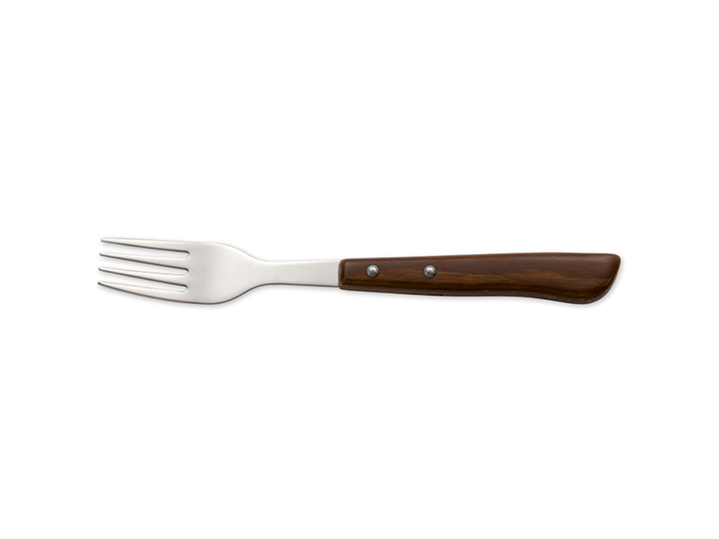 Steak fork, 20 cm, Arcos, Stainless steel/Wood