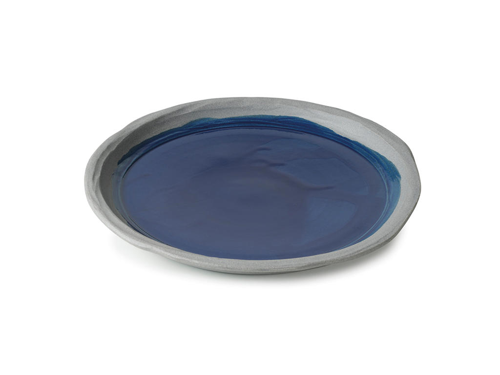 No.W Dinner Plate Ø 23.5 cm Blue/Gray