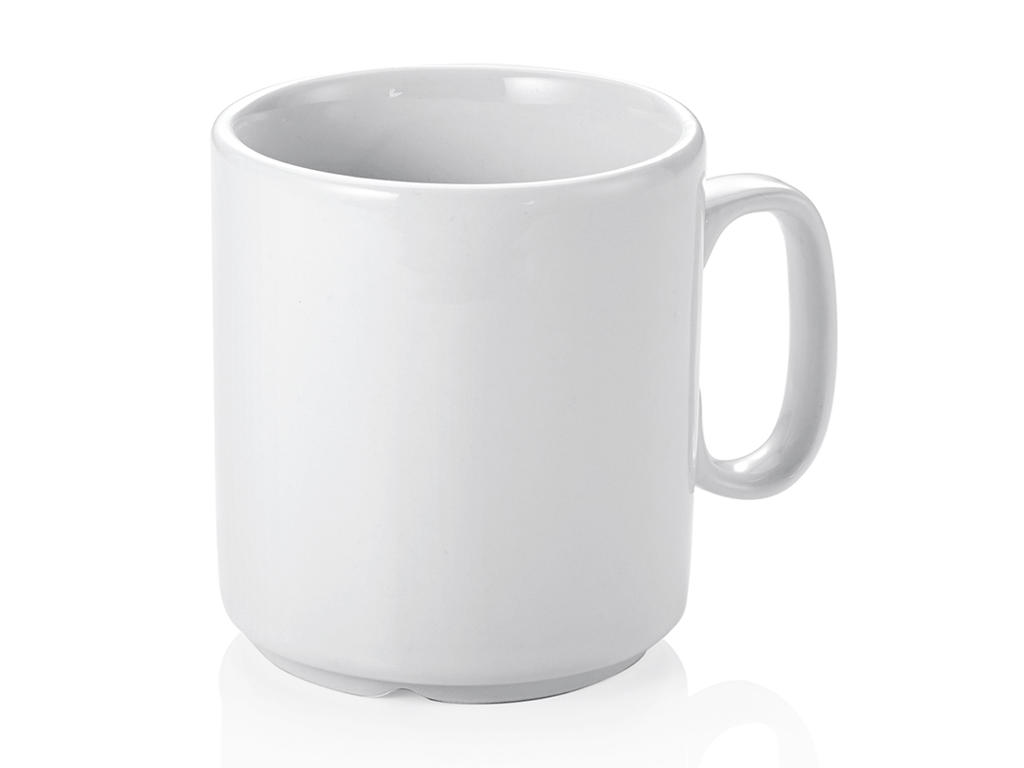 Mug w/handle White 29 cl Stackable