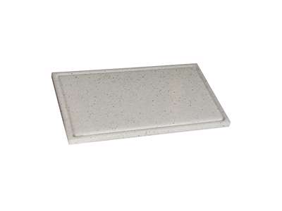 Cutting board polyd Marble 50x30x2 groove/dup