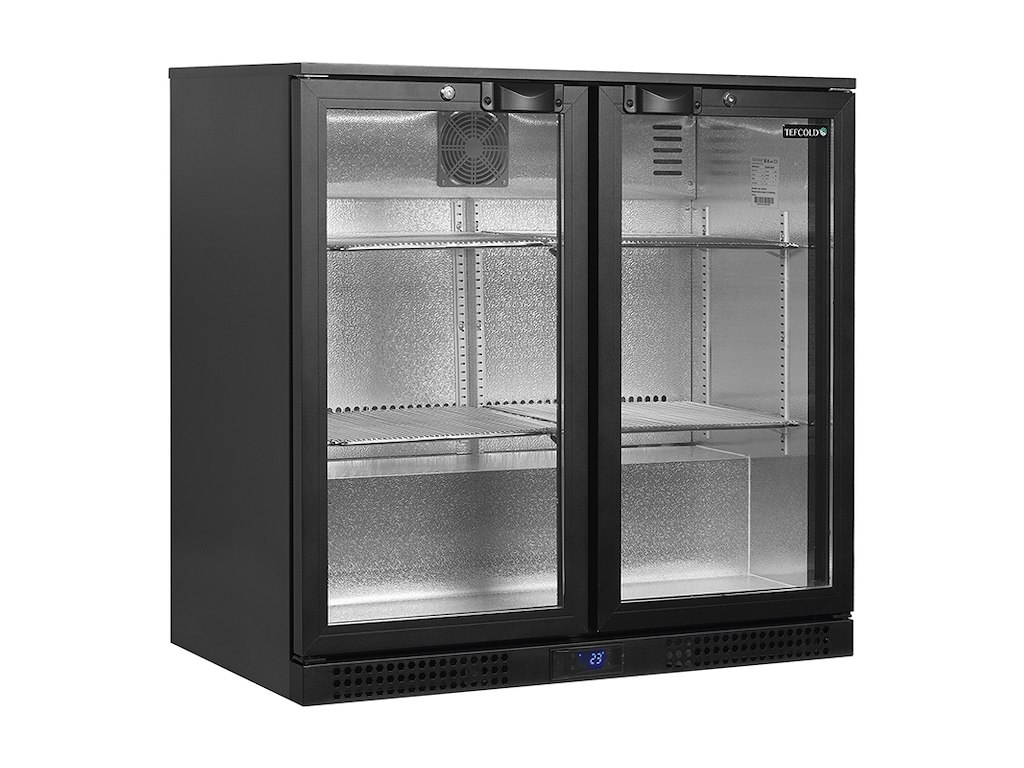 Backbar 2 doors Black 182 ltr