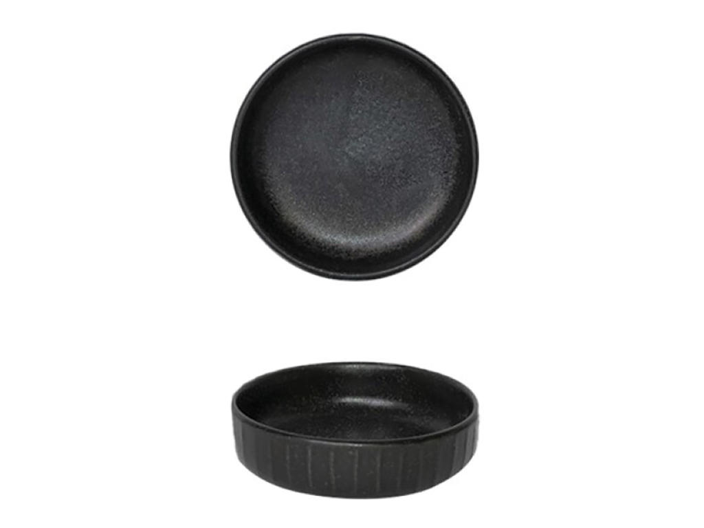 Bowl Low Ø9 cm Black Gordion