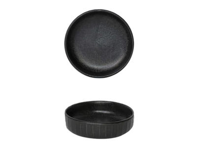 Bowl Low Ø9 cm Black Gordion