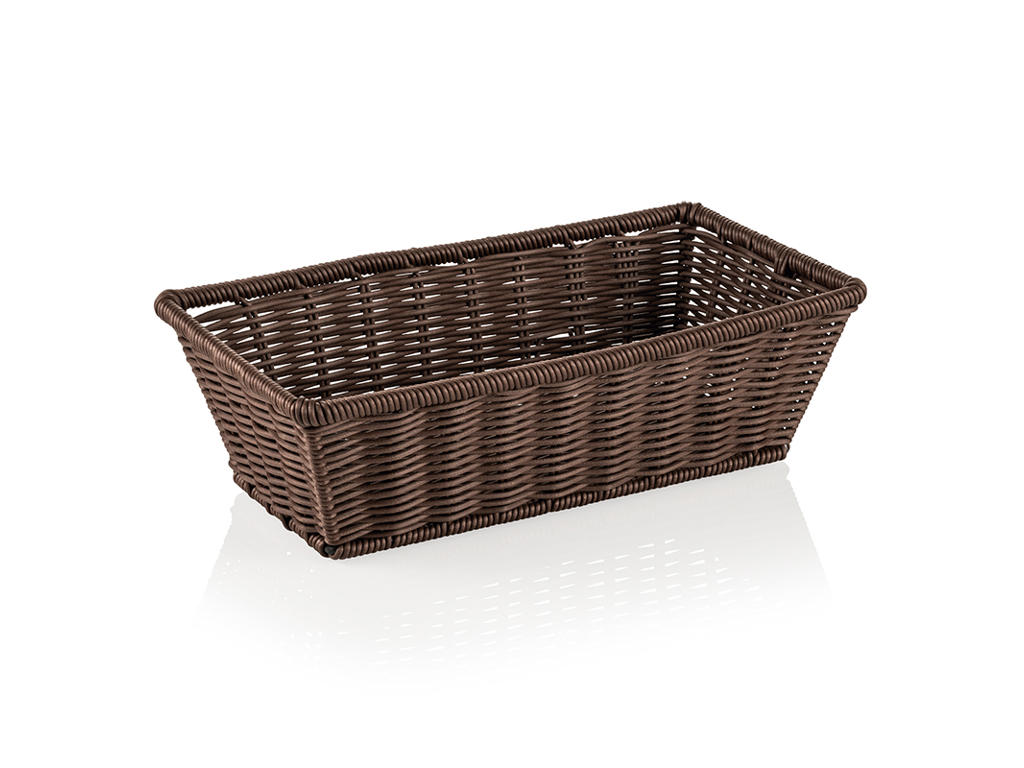Basket Brown 1/3GN 32.5x17.5x10 cm Weaver P