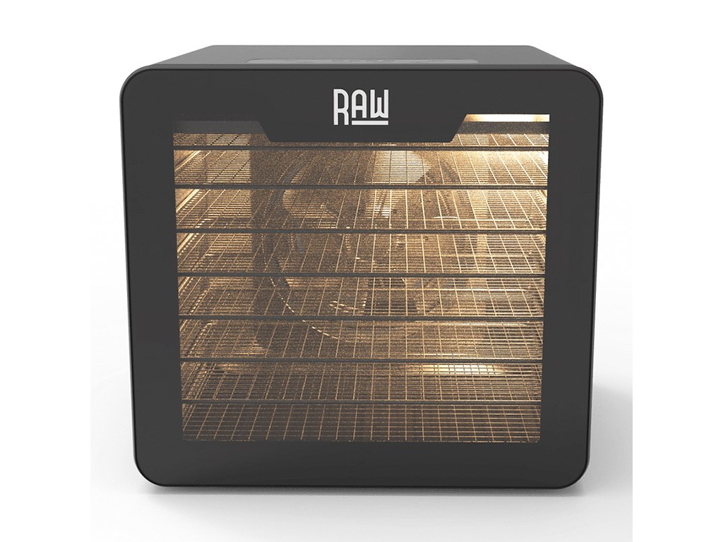 Dehydrator m glas låge RAW 8 hylder 