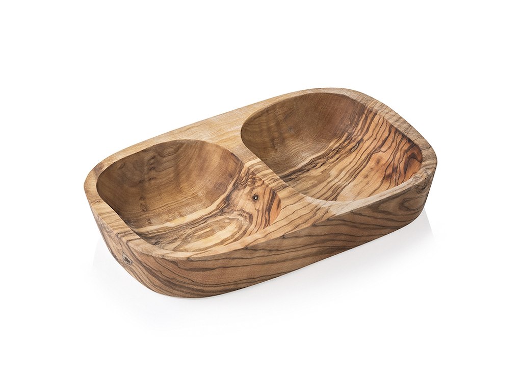 Bowl Double Olive Tree 18x9x3.5cm