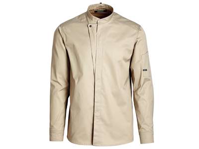Kentaur Chef Jacket sand w/press button Unisex