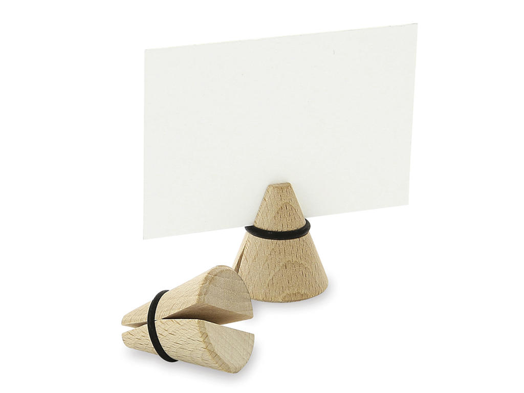 Menu card holder 3x3 cm Beech wood Inspired By