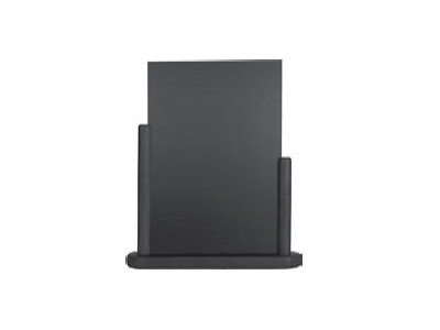 Board 10x15 cm A6 w/black wood foot table