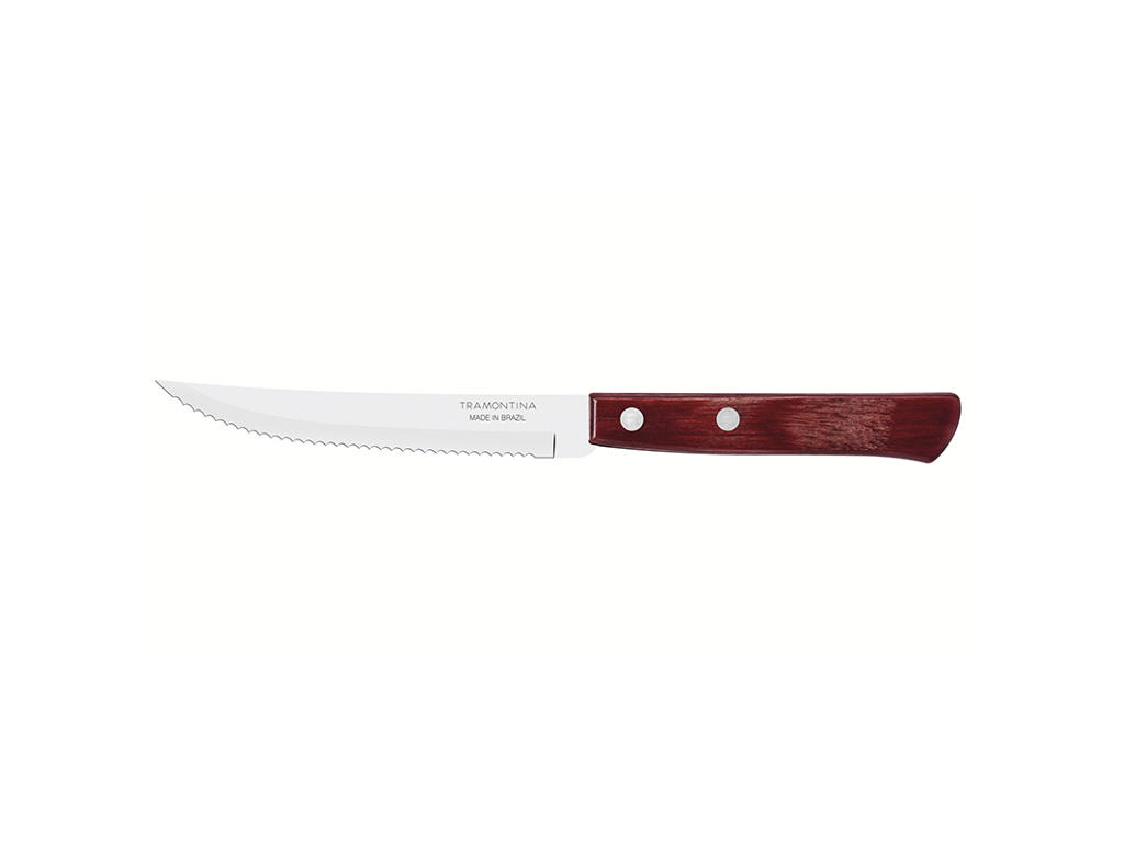 Steak knife 12 cm red polywood