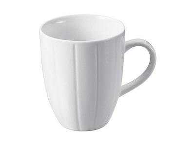 Mug with handle Ø8.5 cm White Sfood