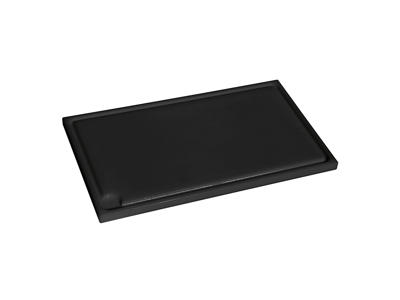 Cutting board polyd black 60x30x4/groove sump
