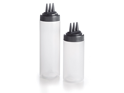 Dressing bottle with 3 nozzles 450 ml