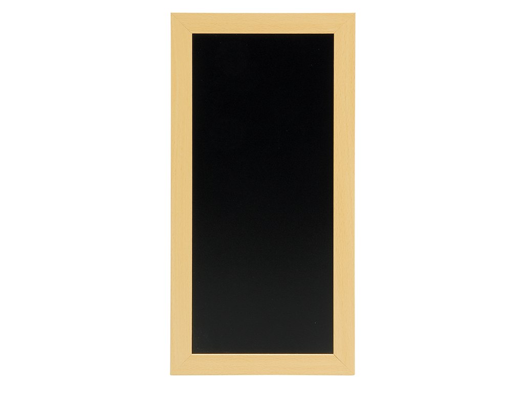 Board 20x40 cm teak lacquered wood frame