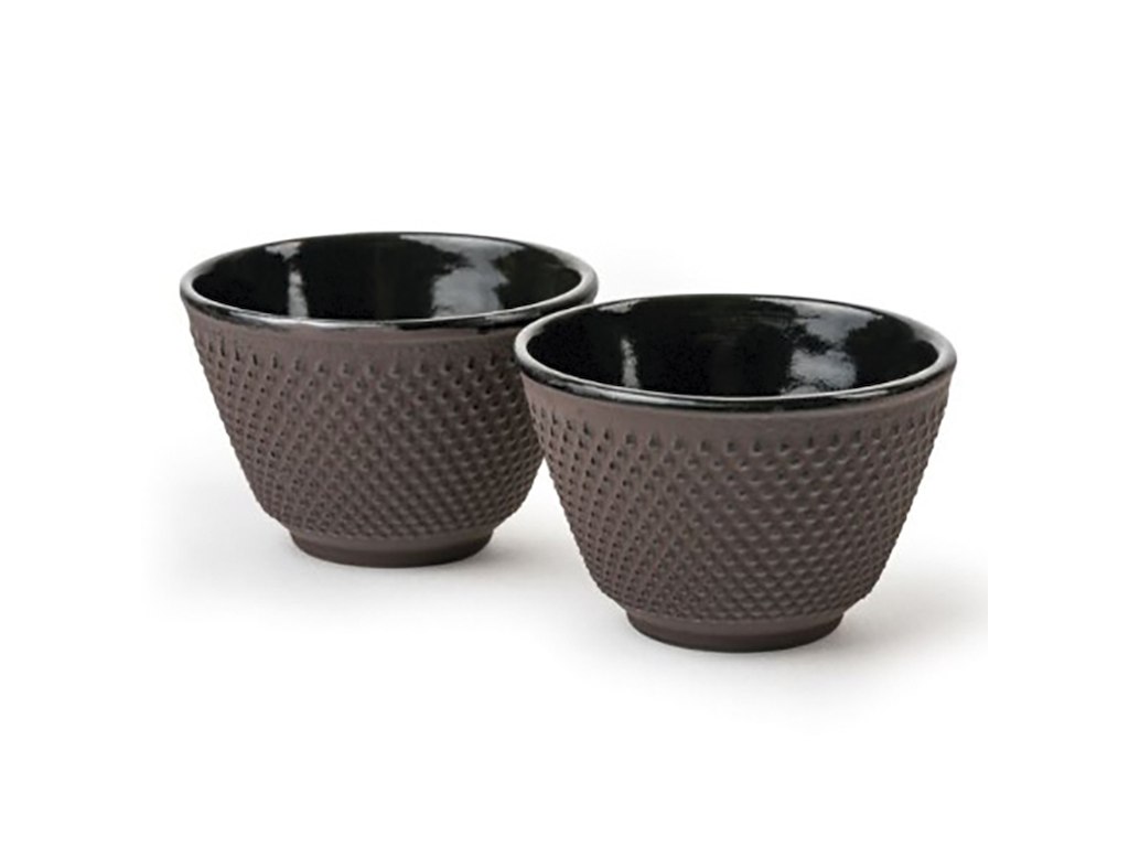 Mug without handle 2 pcs Cast iron Purple XILIN