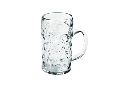 Beer mug with handle 1.0 ltr SAN Plastic