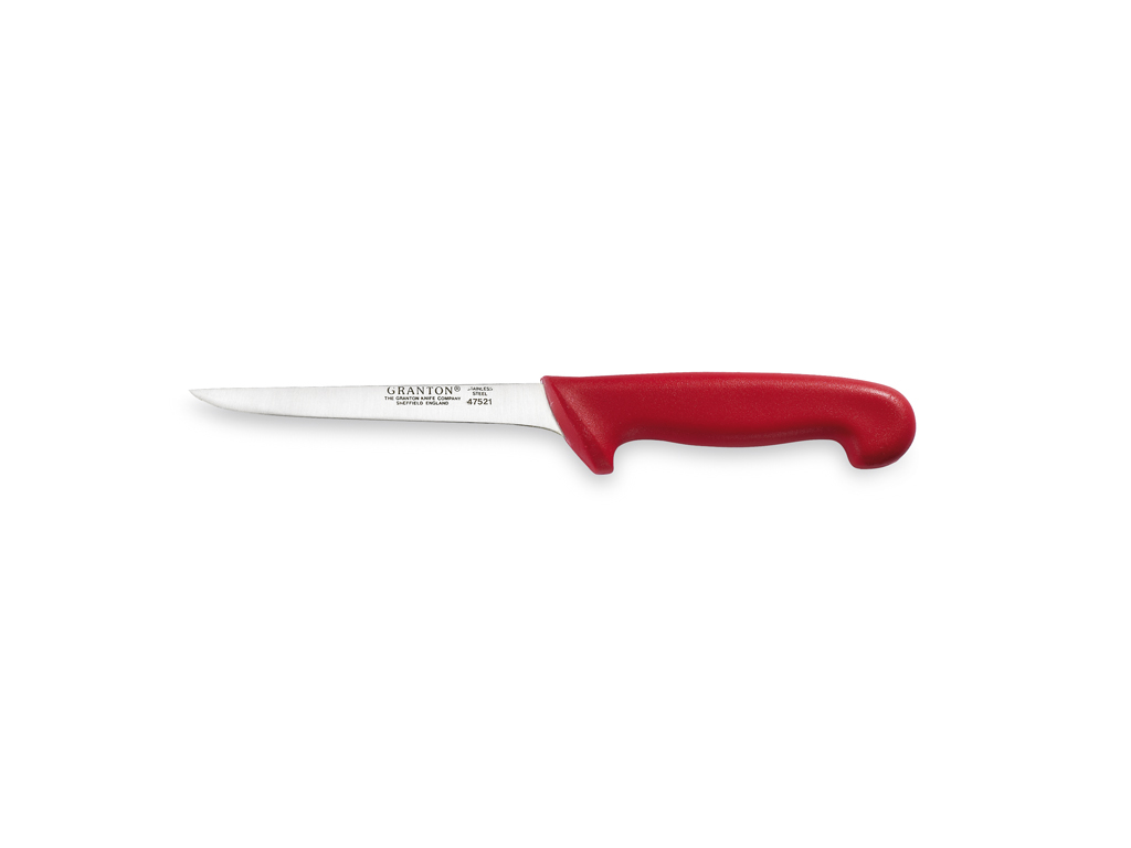 Deboner, 15 cm, Granton, Slim, Red