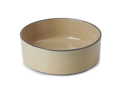 Plate Ø14 cm Beige Caractere
