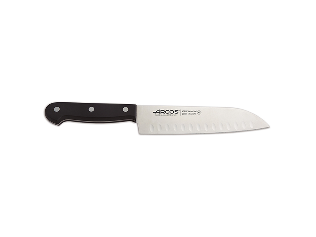 Santoku knife, 17 cm, Arcos Universal, with air blade