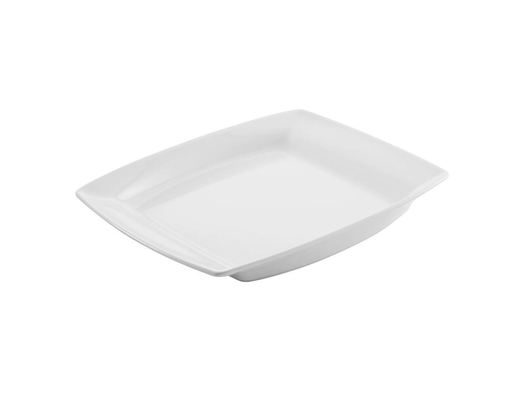 Tray 32.5x26.5x3.8 cm White Alexandrie
