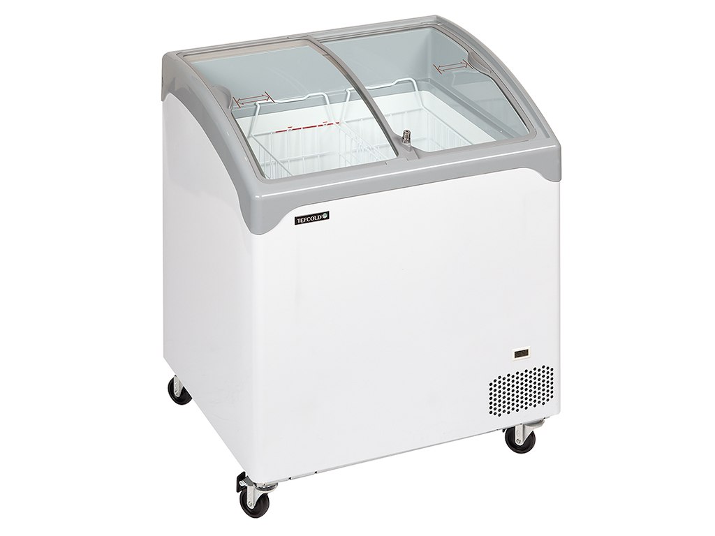 Chest freezer display 138 ltr White Curved to