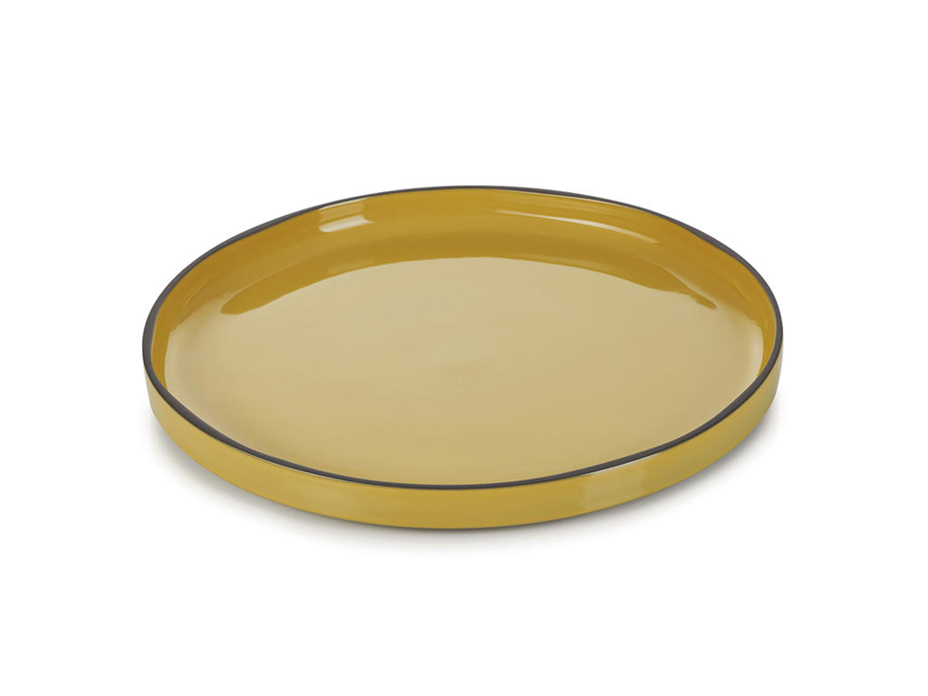 Plate Ø28 cm Yellow Caractere