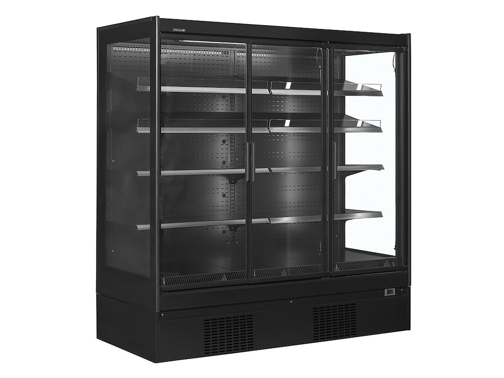 Display refrigerator for supermarket 3 doors