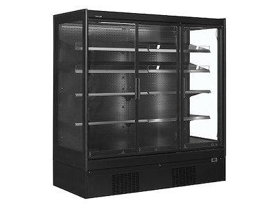 Display refrigerator for supermarket 3 doors