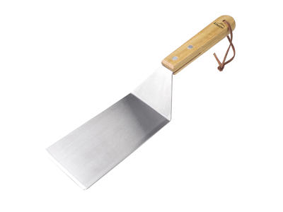 Palette Elongated w/wooden handle and leather strap