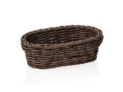 Bread Basket Black 19x12x6 cm Weaver Pro