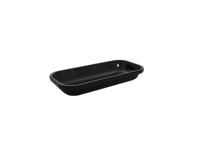 Butcher tray Black melamine 28x14x4.3 cm