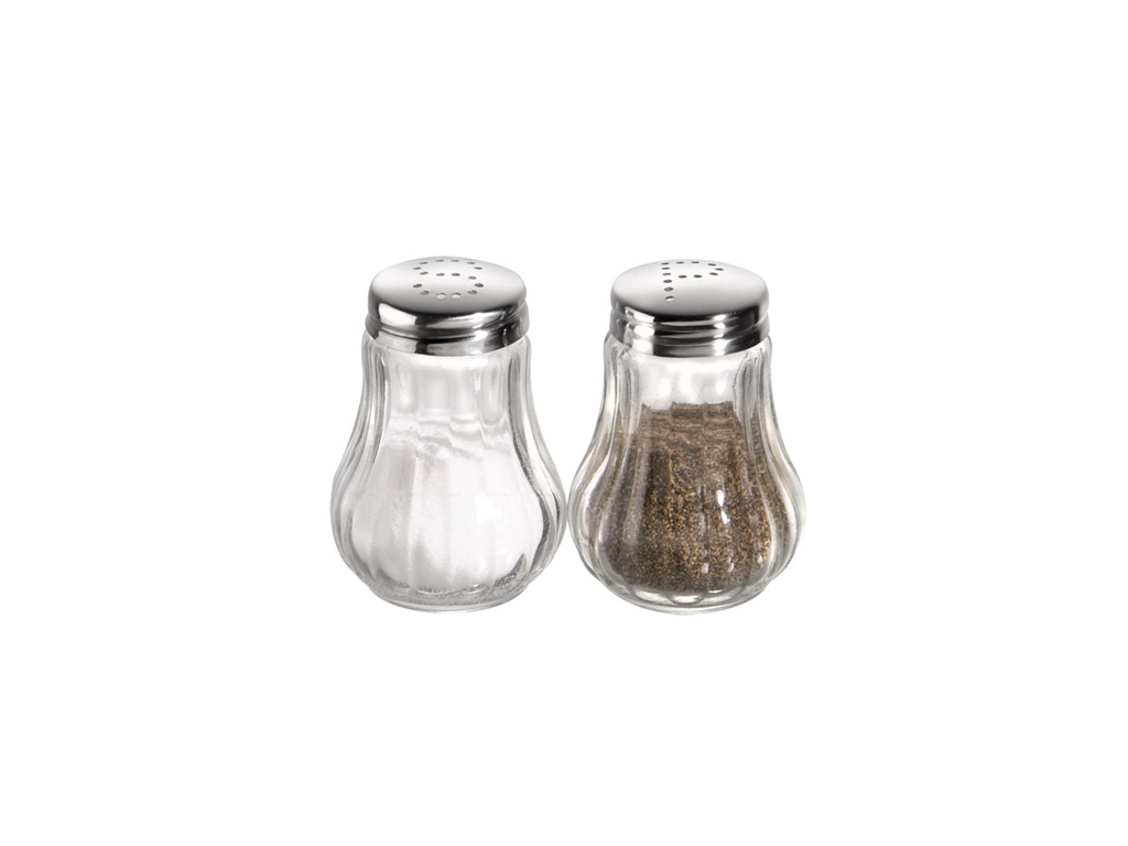 Salt & Pepper Shaker H:6.5 cm rifled shaker