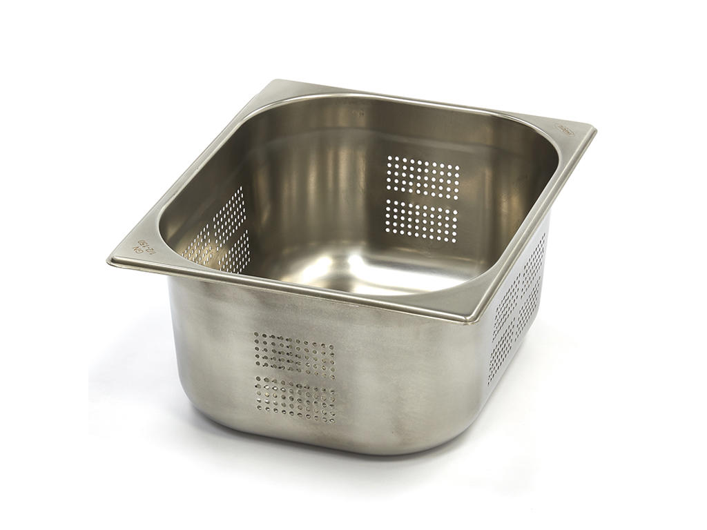 Perforated Canteen Container 1/2GN in Stainless Steel | 150mm