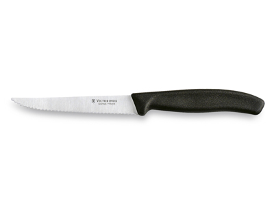 Steak knife, 11 cm, Victorinox Swiss Classic, Black handle